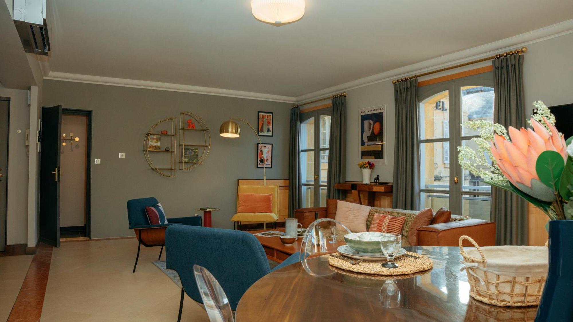 Superbe Appartement 132M2, Classe 5 Etoiles, Sarlat Centre Eksteriør bilde