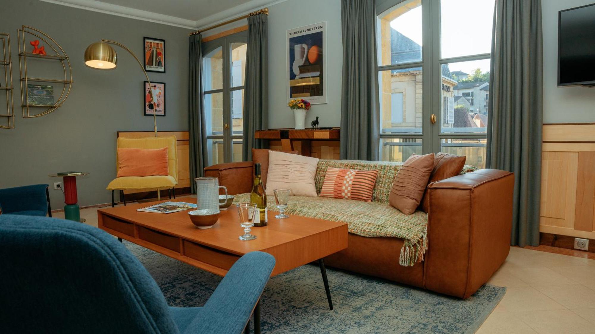 Superbe Appartement 132M2, Classe 5 Etoiles, Sarlat Centre Eksteriør bilde